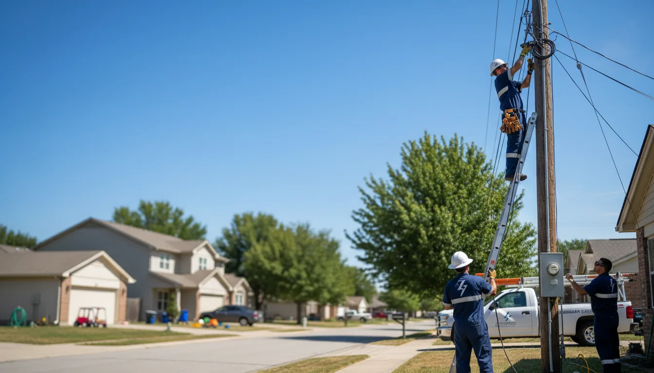 Residential electrician providing installation services in Oquossoc, ME